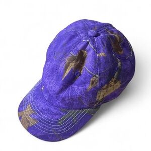 Purple & Brown Camouflage Cap — Adjustable